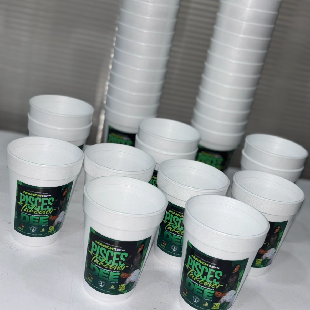 Custom Party Cups (1 Dozen Count)